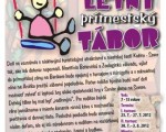 Letný prímestský tábor na Severe - leták 