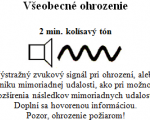 Všeobecné ohrozenie - znenie sirény 